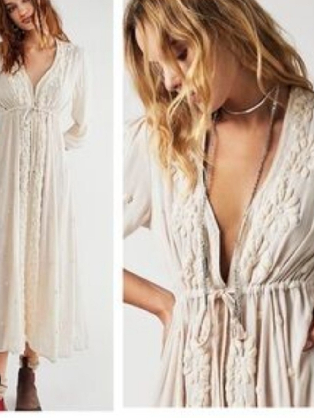 Free People Embroidered Dress
